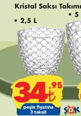 KRİSTAL SAKSI 2,5 L KRİSTAL SAKSI 2,5 L